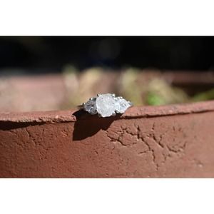 Raw Diamond Engagement Ring, Timeless Wedding Band, Classic Diamond Ring